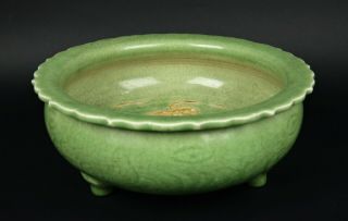 Celadon Porcelain Censer Late 18th Century Qing Dynasty 12
