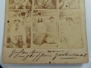 1865 CDV / CABINET PHOTO - MURDERERS OF REV.  VOLKNER - MAORI OPOTIKI ZEALAND 2