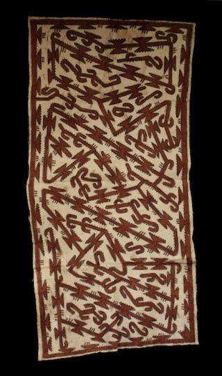 Tapa Cloth,  Painted Beated Bark,  Popondetta,  Papua Guinea