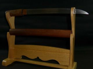 Unusually Wakizashi (sword) W/white Sheath : Kaneko : Muromachi : 19.  5 × 12.  8 "