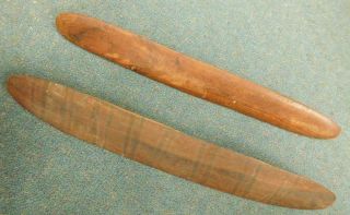 2x Central Australian Aboriginal Parrying Shields 1900s Applied Ochre