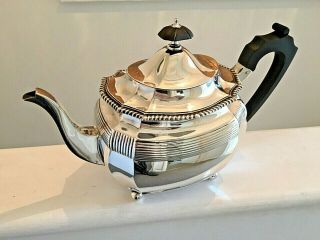 Antique Victorian Solid Silver Teapot Elkington & Co Birm 1890 Stunning 717grms