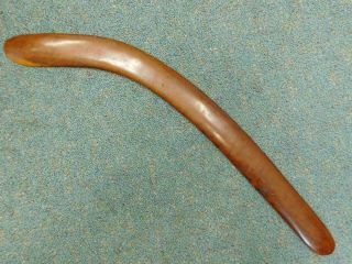 B8 Polished Blackwood Australian Aboriginal Boomerang 1900s 64cm