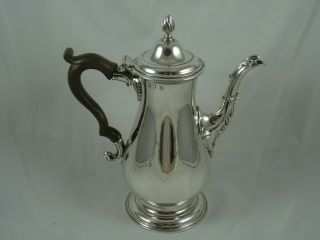 Stunning George Iii Solid Silver Coffee Pot,  1771,  866gm