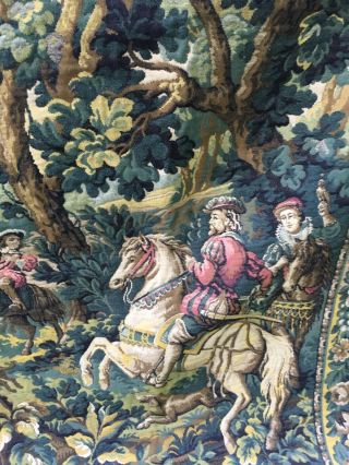 Large Vintage Aubusson Wool Tapestry 3