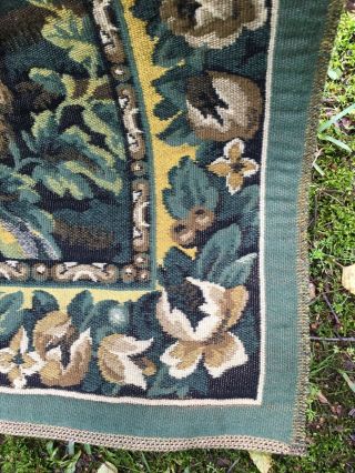Large Vintage Aubusson Wool Tapestry 6