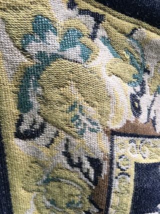 Large Vintage Aubusson Wool Tapestry 7
