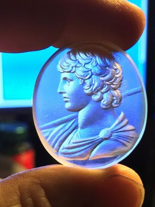 Glass Grand Tour Intaglio Like Antique Seal Tassie Engraved Gems Greek Antinous