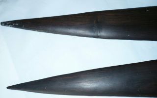 Antique Collectable Dark Wood Carved Club - Spears,  Papua Guinea ? 5