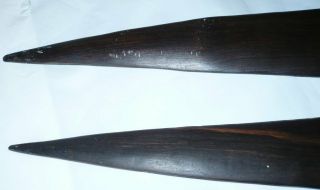 Antique Collectable Dark Wood Carved Club - Spears,  Papua Guinea ? 6