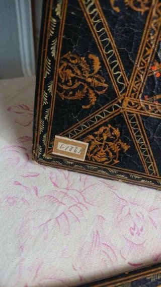 Pr ANTIQUE PERSIAN ILLUMINATED MANUSCRIPT BOOK COVERS PAPIER MACHE 18th C 6