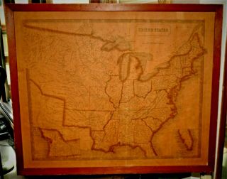 Antique Map United States 1828,  By Sidney S.  Hall London