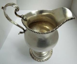 FINE EARLY ENGLISH ANTIQUE 18TH CENTURY GEORGIAN 1767 STERLING SILVER CREAM JUG 10