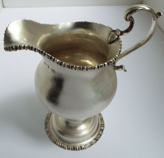 Fine Early English Antique 18th Century Georgian 1767 Sterling Silver Cream Jug