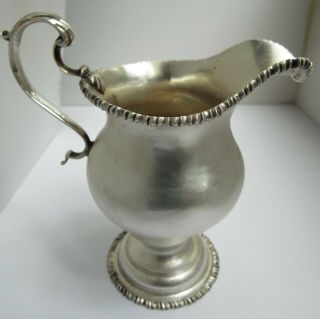 FINE EARLY ENGLISH ANTIQUE 18TH CENTURY GEORGIAN 1767 STERLING SILVER CREAM JUG 8