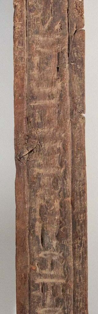 Ancient Egyptian Wood Panel with Hieroglyphics Late Period Ca.  700 - 30 B.  C. 3