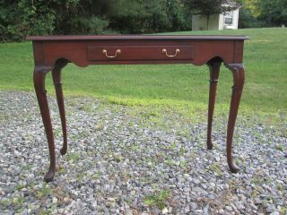 HICKORY CHAIR MAHOGANY CONSOLE TABLE QUEEN ANNE JAMES RIVER PLANTATION 18TH C 11