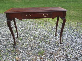 HICKORY CHAIR MAHOGANY CONSOLE TABLE QUEEN ANNE JAMES RIVER PLANTATION 18TH C 2