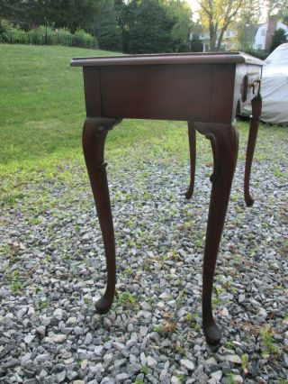 HICKORY CHAIR MAHOGANY CONSOLE TABLE QUEEN ANNE JAMES RIVER PLANTATION 18TH C 5