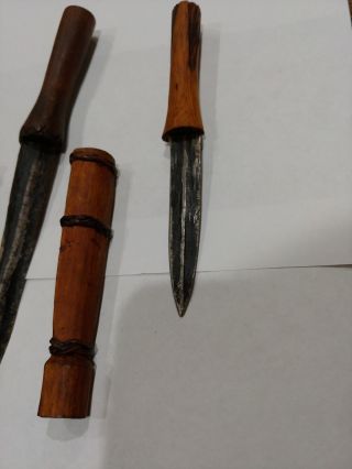 Small African Knives With Wood Sheaths 5