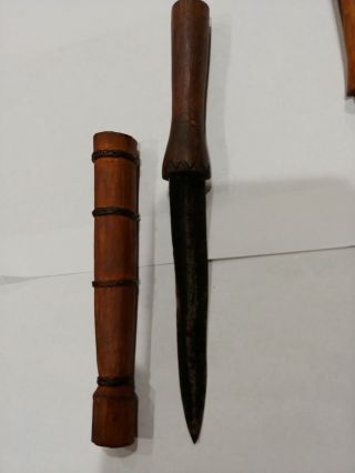 Small African Knives With Wood Sheaths 6