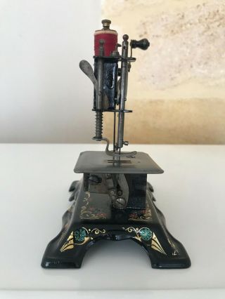 MAGNIFICENT ANTIQUE TOY SEWING MACHINE MULLER N° 3 1900s SPLENDID 7