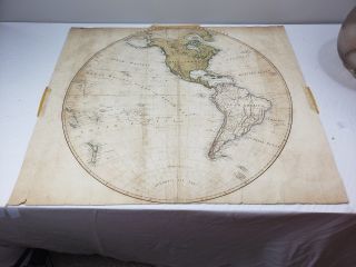Herman Moll Map Of The Western Hemisphere Circa 1802 11