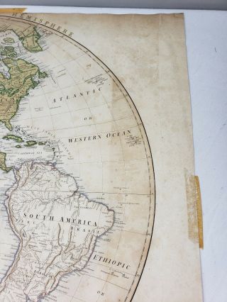 Herman Moll Map Of The Western Hemisphere Circa 1802 9