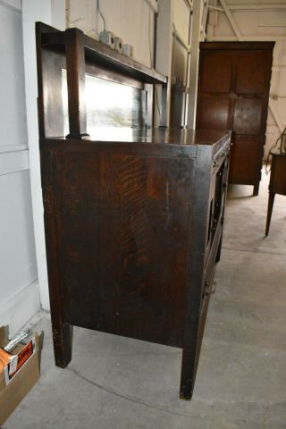 Antique Mission Craftsman Oak Dining Buffet Server JK Rishel Vintage Furniture 4