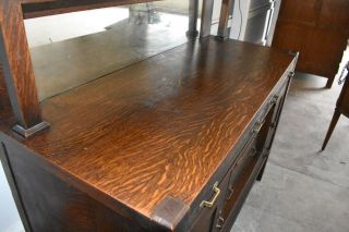 Antique Mission Craftsman Oak Dining Buffet Server JK Rishel Vintage Furniture 6