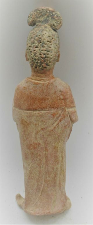 MUSEUM QUALITY ANCIENT CHINESE TANG DYNASTY CERAMIC TOMB ATTENDANT RARE 3