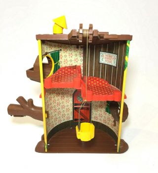 Remco Elly & Andy Baby Mouse twins Treehouse vintage play set treehouse 1967 2