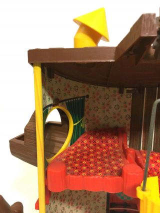 Remco Elly & Andy Baby Mouse twins Treehouse vintage play set treehouse 1967 5
