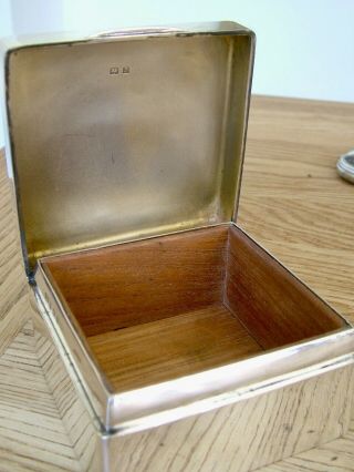 Top Quality Antique Solid Silver Jewellery Trinket Casket Cigarette Box Hm1924