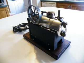 VERY EARLY ANTIQUE JENSEN TOY ELECTRIC STEAM ENGINE,  STYLE 35 2