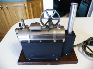 VERY EARLY ANTIQUE JENSEN TOY ELECTRIC STEAM ENGINE,  STYLE 35 5