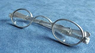 V.  RARE Georgian SOLID SILVER SPECTACLES London 1830 Mary Ann Holmes 3