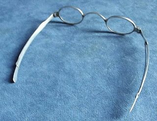 V.  RARE Georgian SOLID SILVER SPECTACLES London 1830 Mary Ann Holmes 8