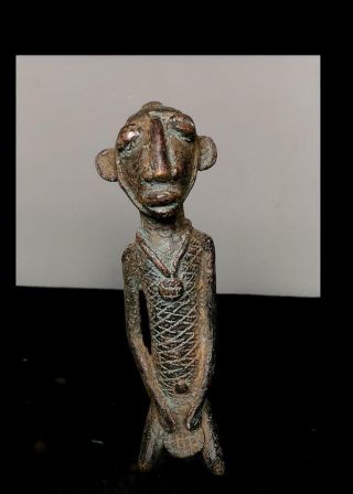 Old Tribal Bronze Dogon Figure - Mali