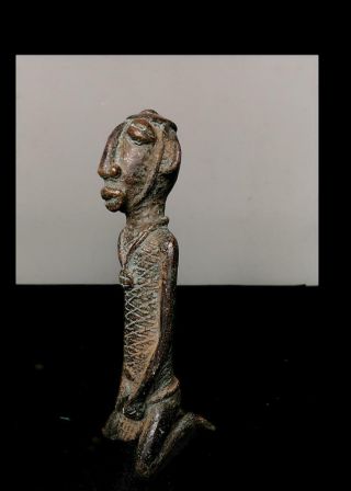 Old Tribal Bronze Dogon Figure - Mali 2