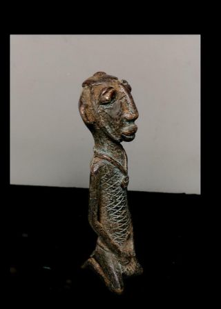Old Tribal Bronze Dogon Figure - Mali 4