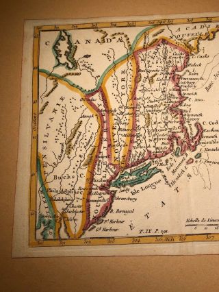 c1755 French Indian War Map America York Jersey England 2