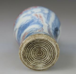 ANTIQUE CHINESE SNUFF BOTTLE PORCELAIN BLUE WHITE SCHOLAR MARK - QING 18TH 19TH 9