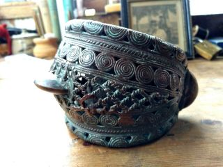 Large Old Antique African Heavy Copper/Bronze Anklet Bracelet 2