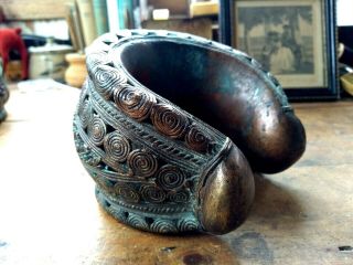 Large Old Antique African Heavy Copper/Bronze Anklet Bracelet 3
