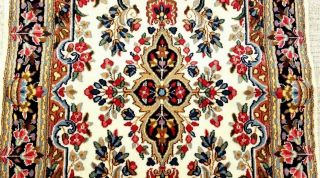 PERSIA KERMON - YAZDI HAND - KNOTTED WOOL EXTREMELY DURABLE RUG 4 ' X7 ' F 11