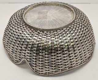 VILLASANA TAXCO MEXICO STERLING WOVEN BOWL 2