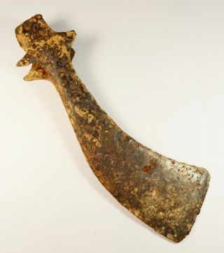 Rare Viking Era Iron Axe Head 8th - 11th C Ad - Terrible Weapon