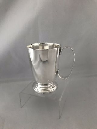 Solid Silver Half Pint Tankard 1943 Birmingham Davies & Powers 5