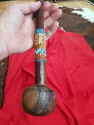 ANTIQUE SOUTH AFRICAN ZULU KNOBKERRIE WIREWORK AFRICA COLLECTABLE 4